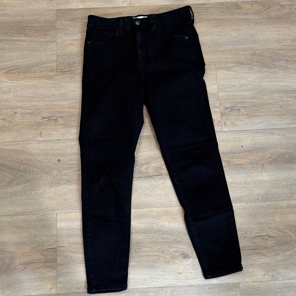 TOPSHOP BLACK JAMIE HIGH RISE SKINNY JEANS